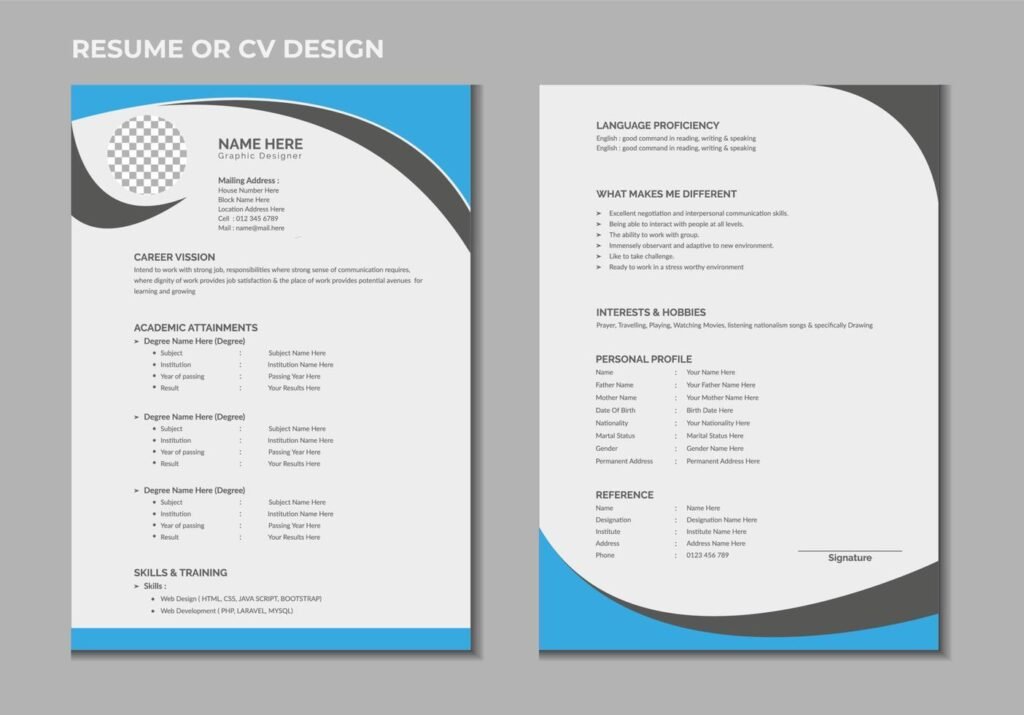 17222416-cv-criativo-profissional-de-paginas-duplas-ou-design-de-modelo-de-curriculo-para-uma-pessoa-criativa-em-fundo-branco-gratis-vetor-1024x715 10 Dicas para Criar um Currículo que se Destaque